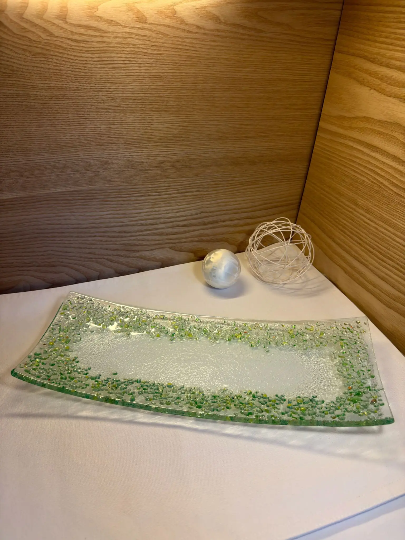 Plat 38×14.5 Relief Vert